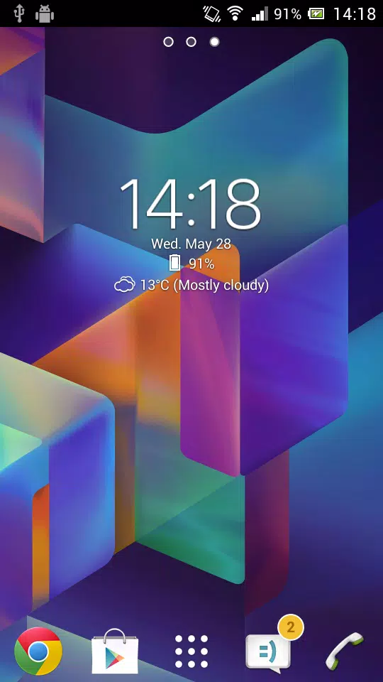 Digital Clock & Weather Widget Tangkapan skrin 0