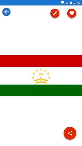 Tajikistan Flag Wallpaper: Fla ဖန်သားပြင်ဓာတ်ပုံ 1