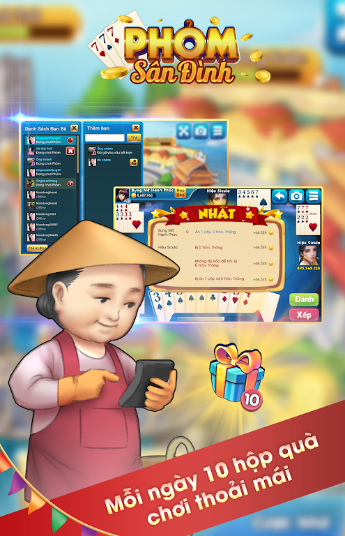 Phỏm Sân Đình - Tá Lả - Tú Lơ Khơ - Phỏm Captura de pantalla 2