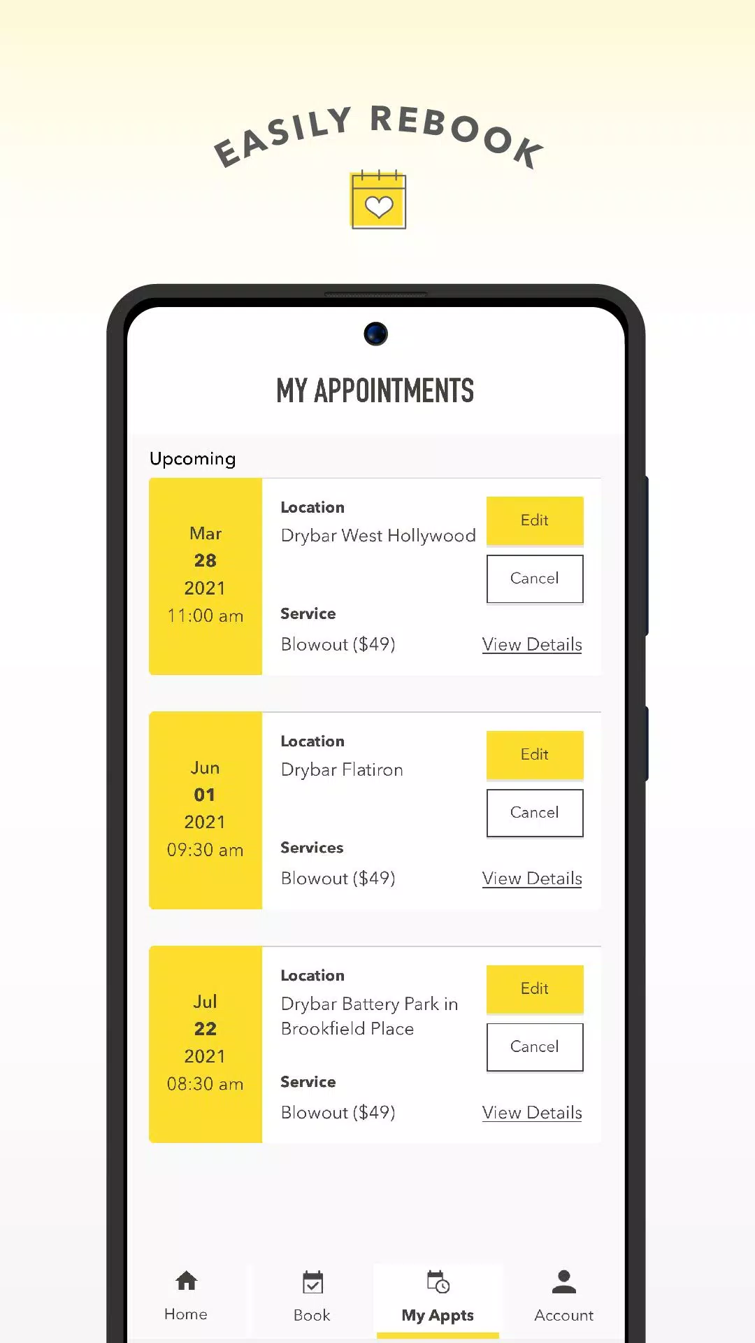 Drybar Tangkapan skrin 3