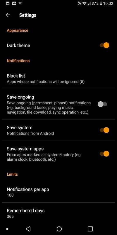 Notifications archive ภาพหน้าจอ 0