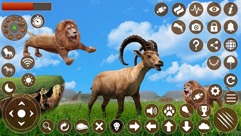 Lion Games 3D Animal Simulator ဖန်သားပြင်ဓာတ်ပုံ 1