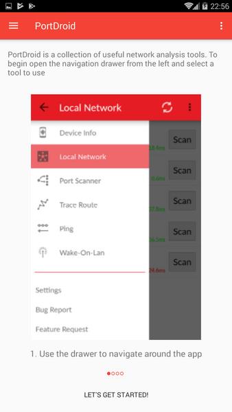 PortDroid Network Analysis Screenshot 0