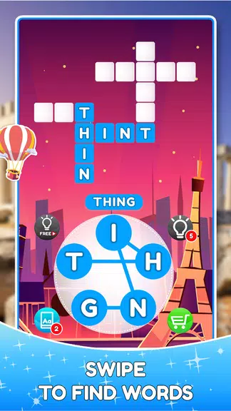 Word Travels Crossword Puzzle Screenshot 0