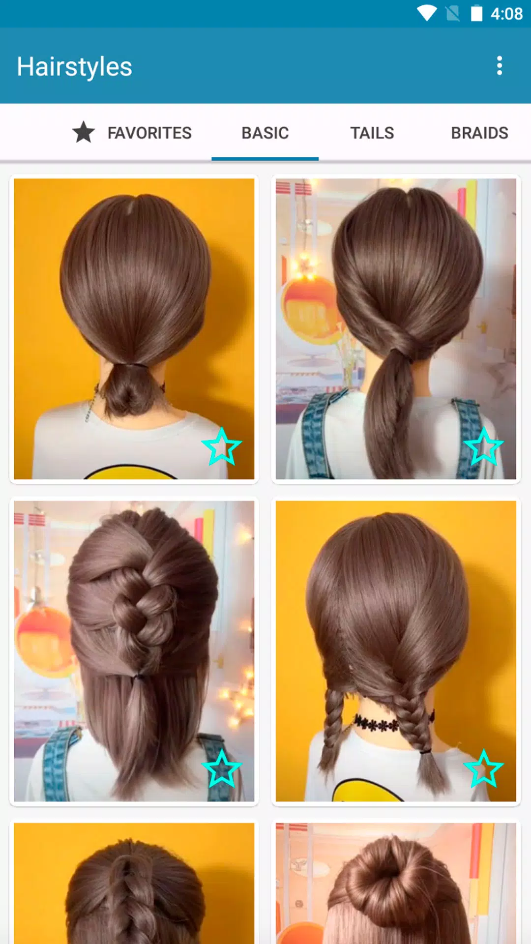 Hairstyles for short hair Screenshot 0