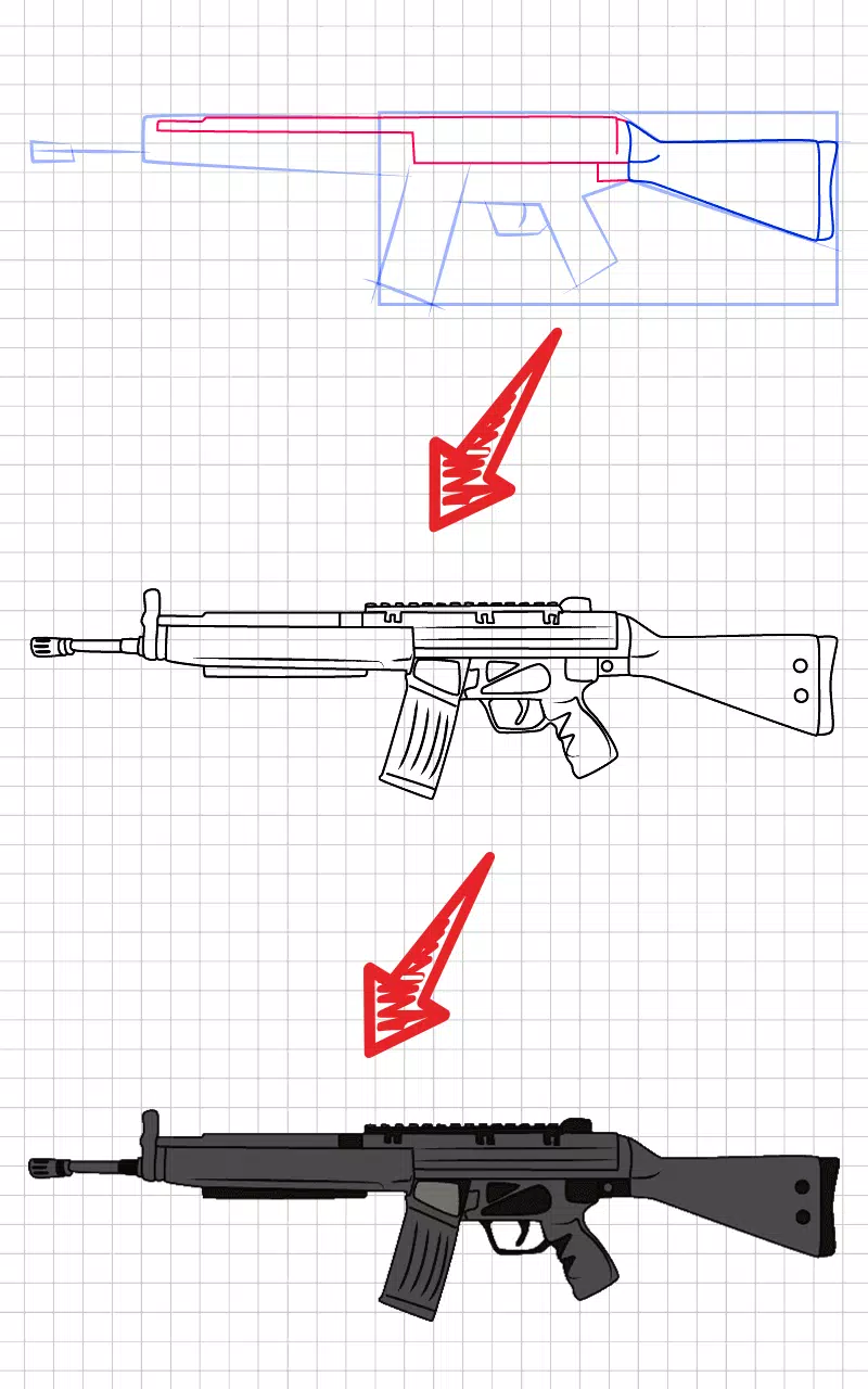 How to draw weapons step by st应用截图第2张