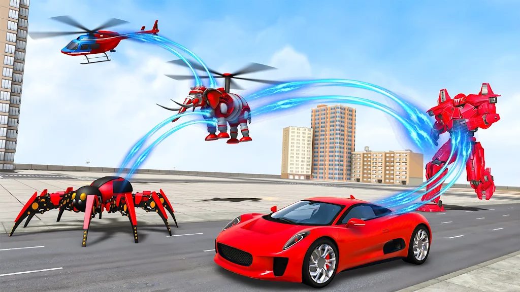 Spider Robot Games: Robot Car Zrzut ekranu 2