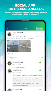 Rippton–Social  Fishing App, Fishing Map, Logbook Captura de pantalla 1