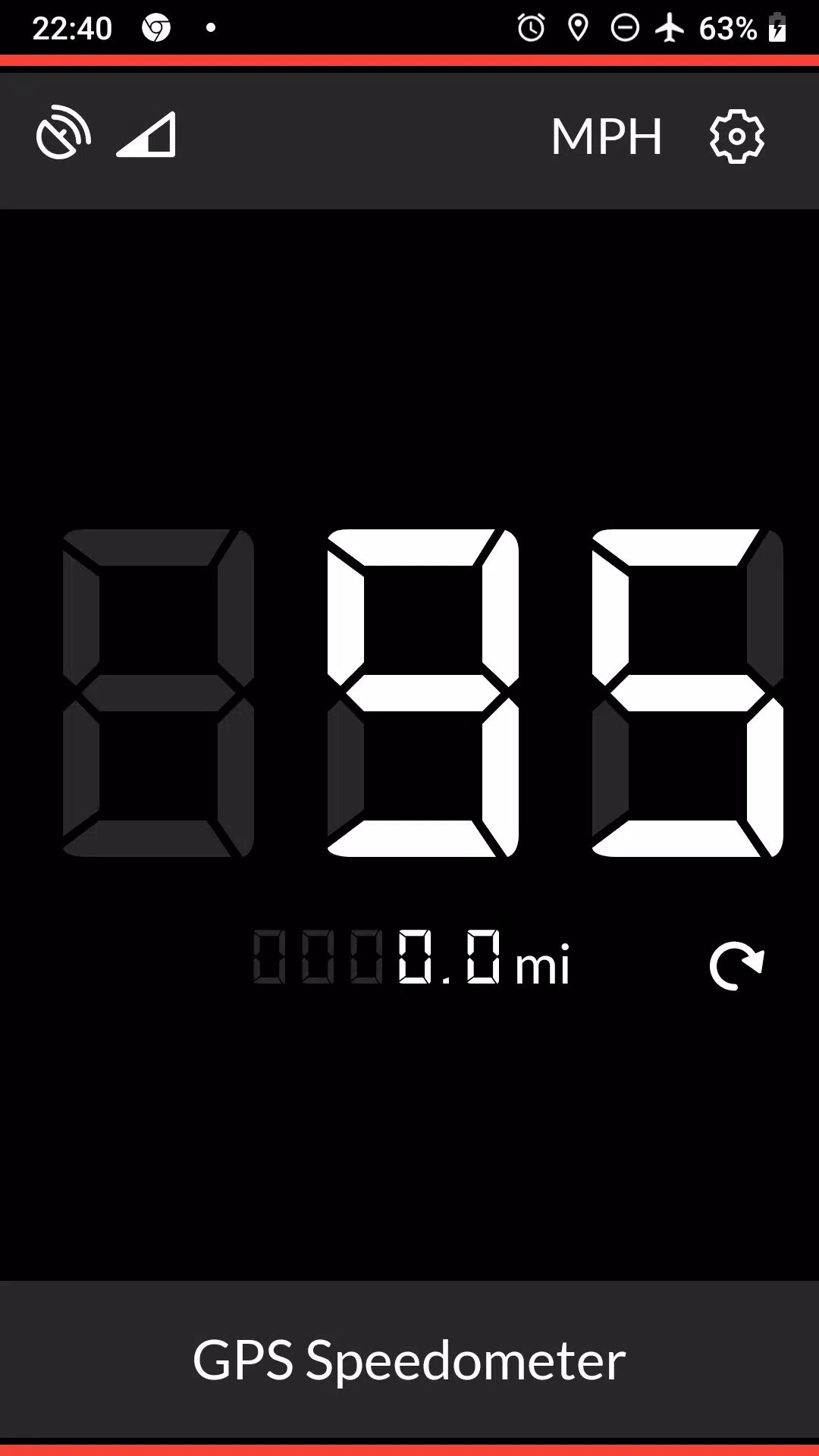 GPS Speedometer Captura de tela 0