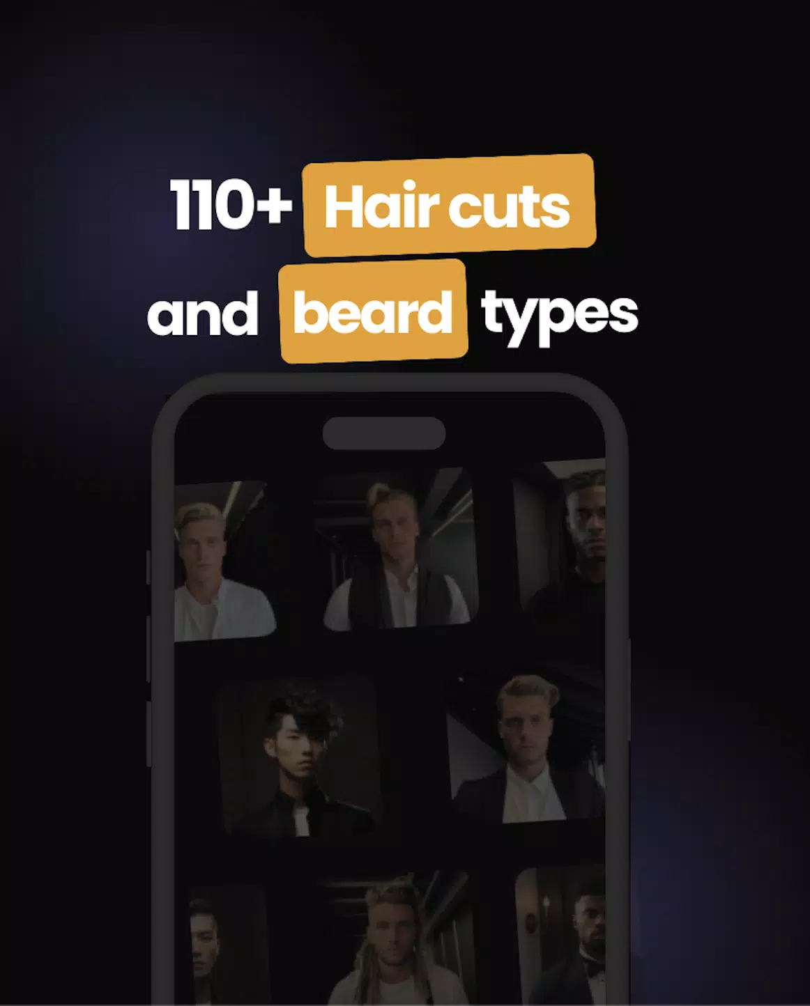 Men's Hair Cuts & Hairstyles Schermafbeelding 0