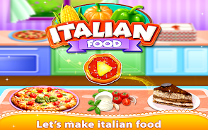 Italian Food Chef Cook Pizza Screenshot 0