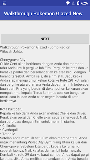 Walkthrough Pokemon Glazed New ภาพหน้าจอ 2