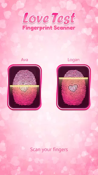 Love Compatibility Test Fingerprint Schermafbeelding 0
