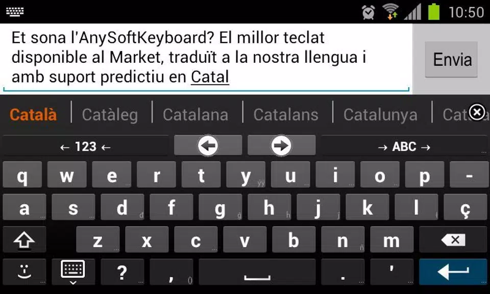 Catalan for AnySoftKeyboard Captura de pantalla 1