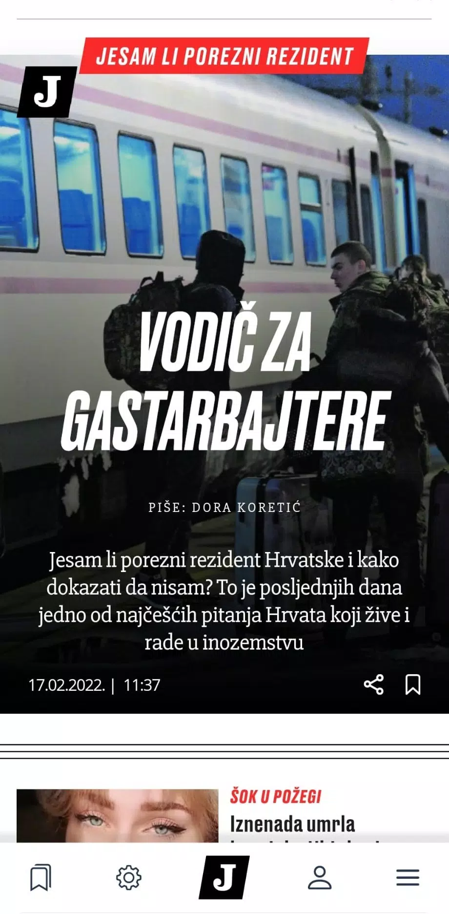 Schermata Jutarnji list 0