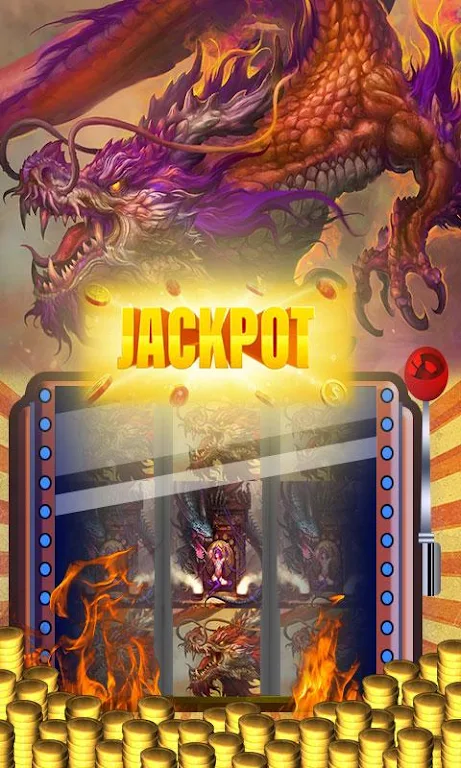 Dragon Casino Slots: Golden Flames of Vegas ภาพหน้าจอ 1