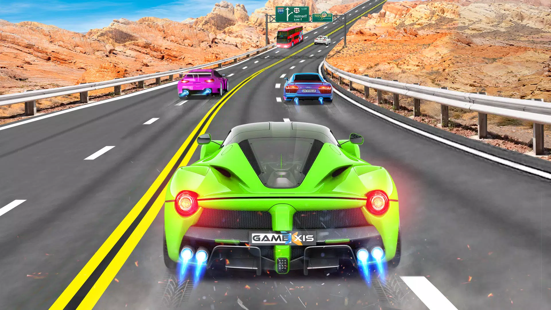 Real Highway Car Racing Game স্ক্রিনশট 0