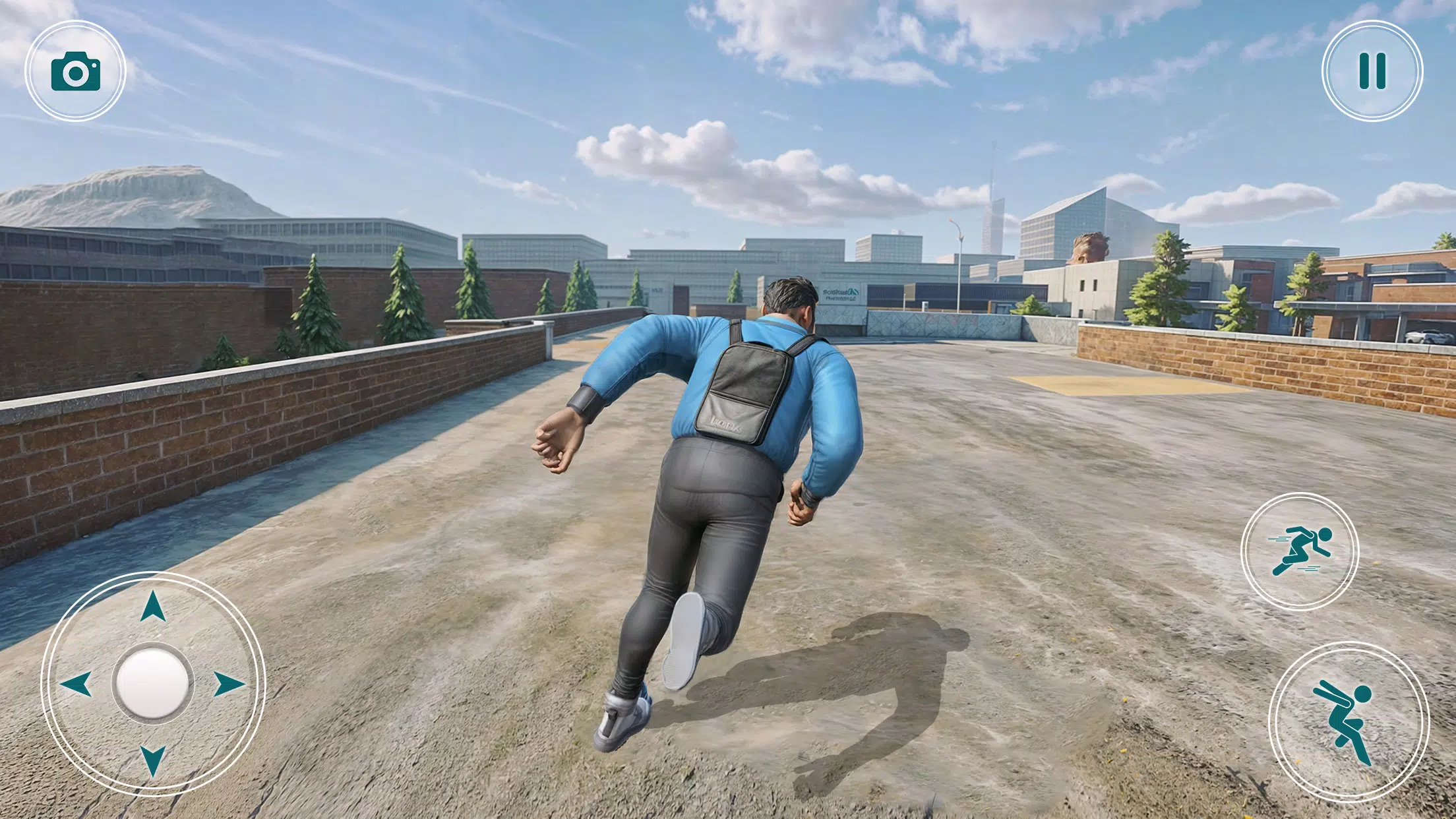 Going Up Parkour Rooftop Games 스크린샷 2