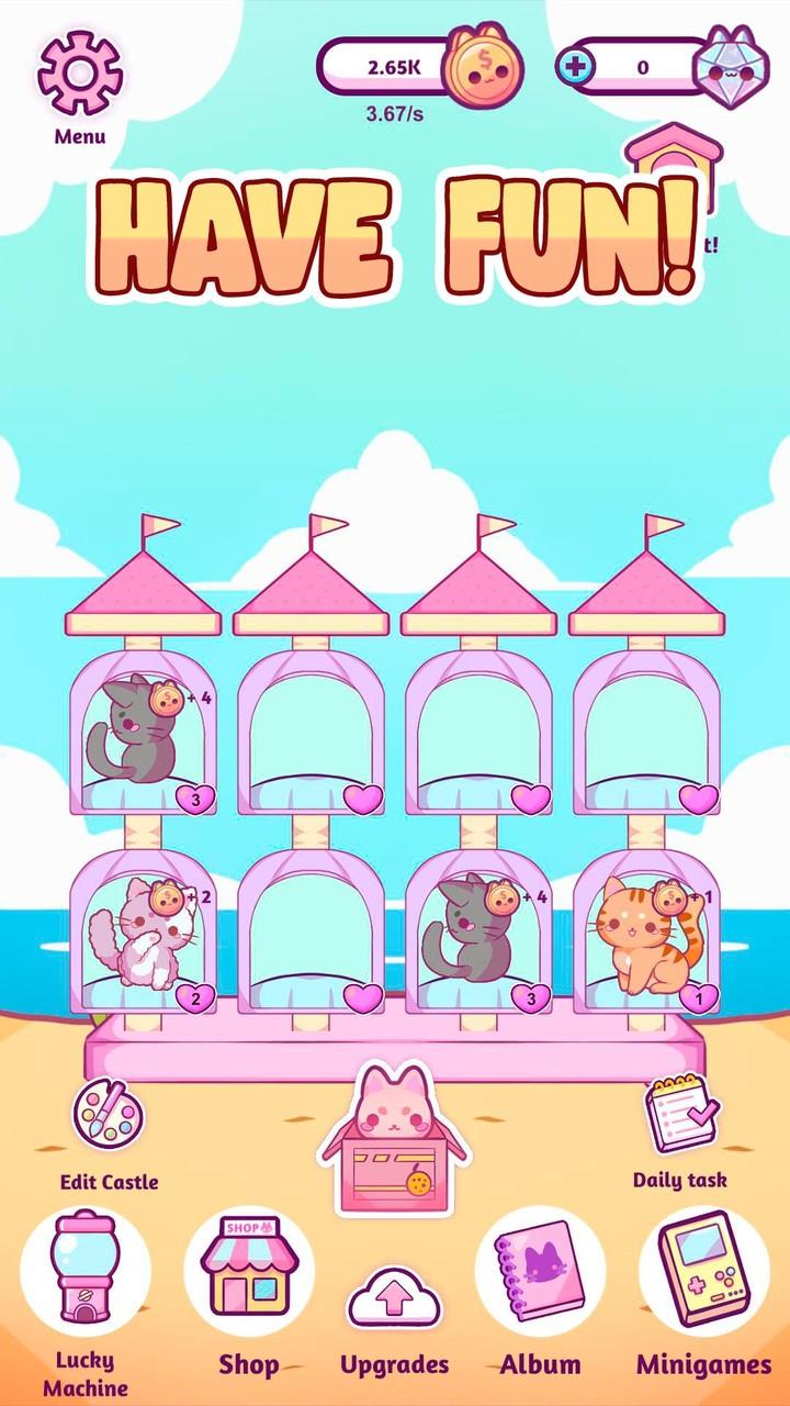 Cat Castle : Merge cute cats Screenshot 3