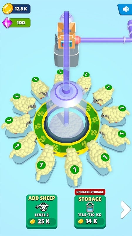Idle Sheep Factory Скриншот 0