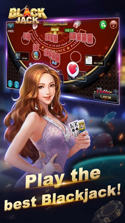 Blackjack 21-Free online poker game-jackpot casino Ekran Görüntüsü 0