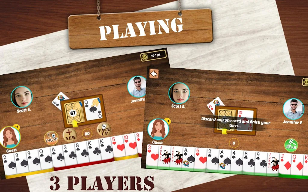 Indian Rummy: Play Original Circle Free Card Game 스크린샷 1