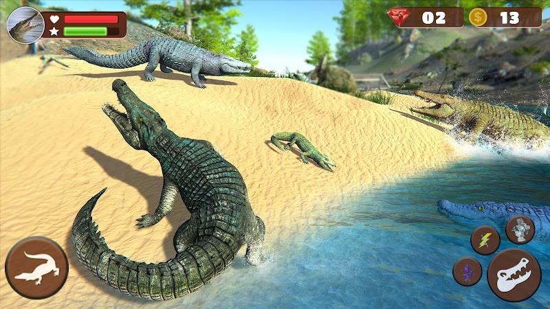 Wild Crocodile Family Sim Game應用截圖第3張