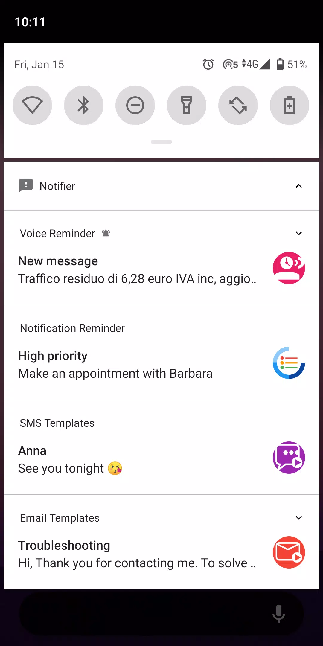 Fake Notifications Captura de pantalla 2