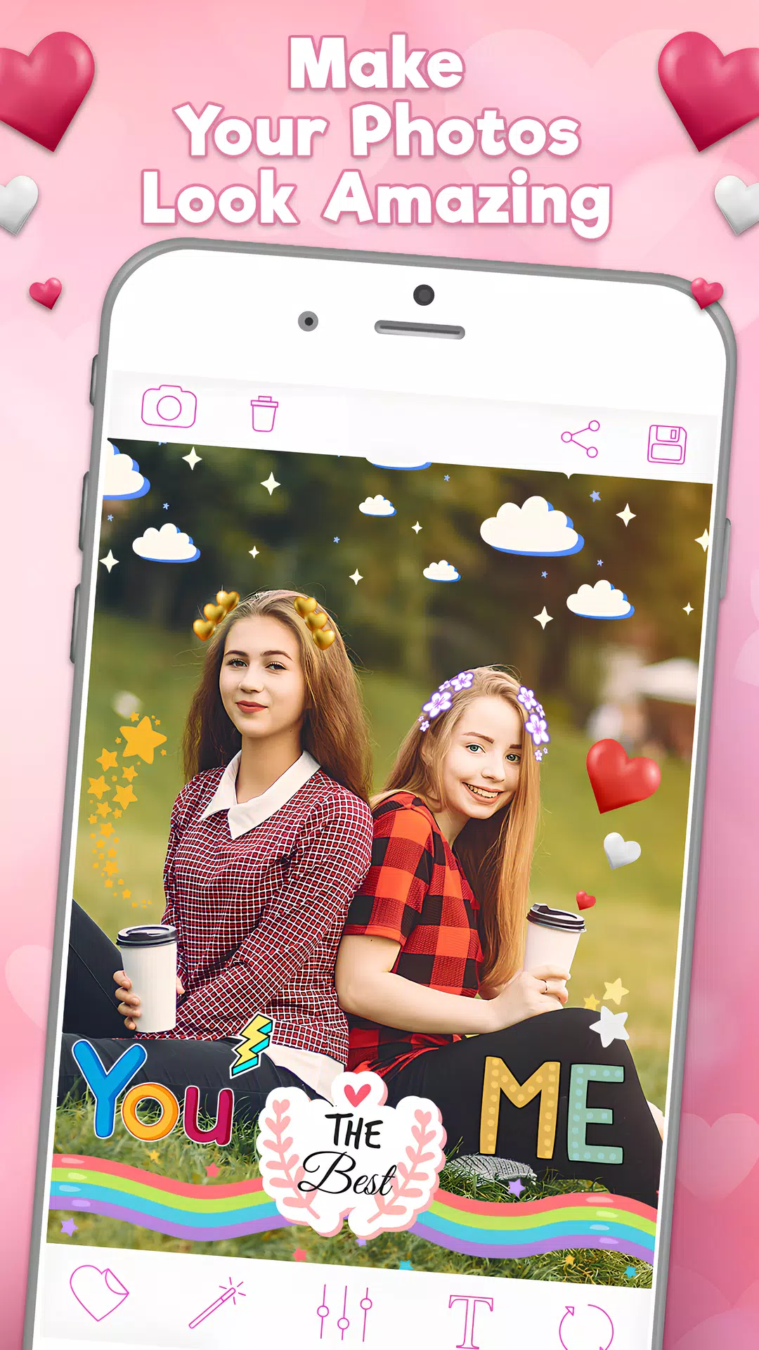 Heart Emoji & Photo Stickers Zrzut ekranu 2