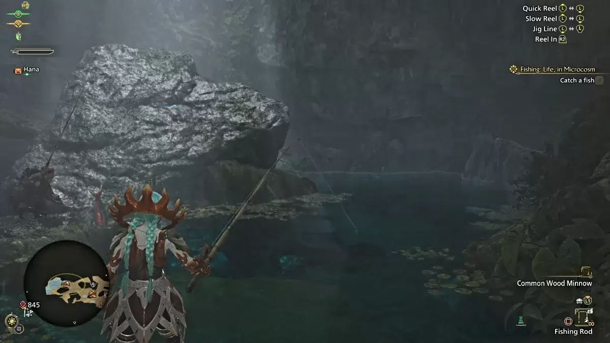 Pesca em Monster Hunter Wilds