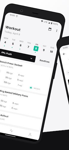 FitHero - Gym Workout Tracker Captura de pantalla 1