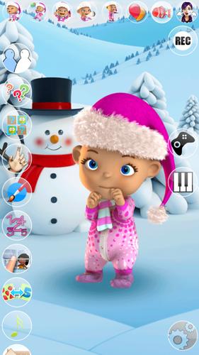 Talking Baby Babsy Winter Fun Captura de pantalla 1