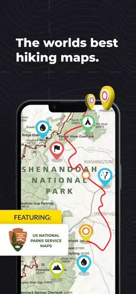 HiiKER: Die Wanderkarten-App Screenshot 1