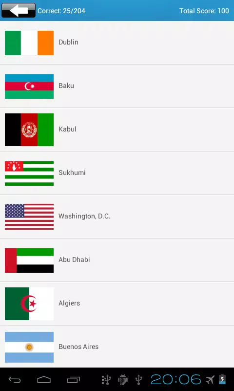 Capital City Quiz Captura de tela 3