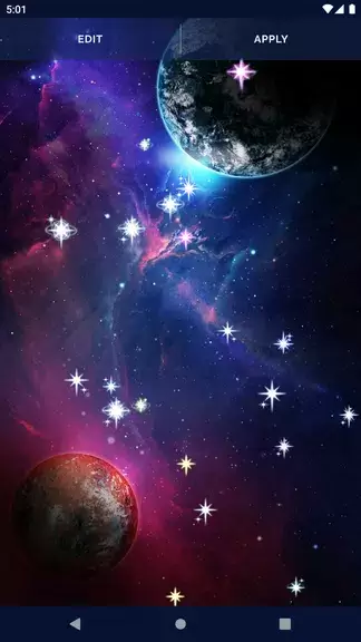 Galaxy Universe Live Wallpaper Ảnh chụp màn hình 3