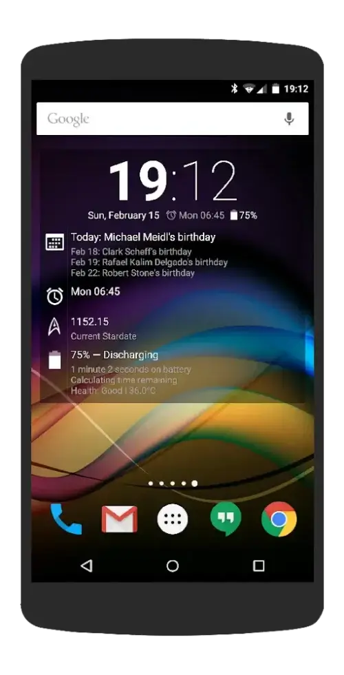 Chronus Information Widgets Screenshot 3