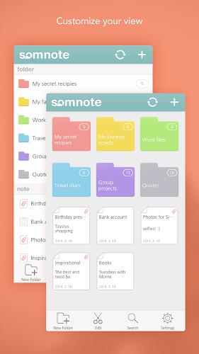 SomNote - Beautiful note app Tangkapan skrin 0