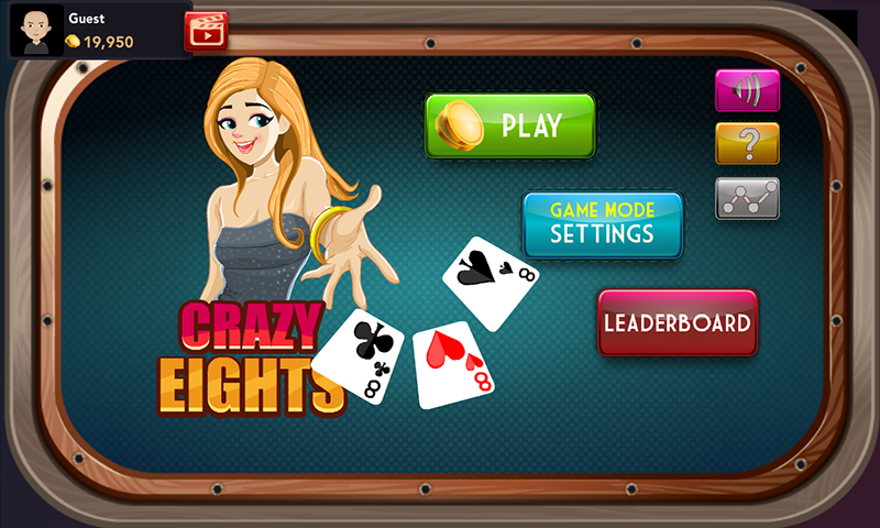 Schermata Offline Crazy Eights - Free Card Game 0