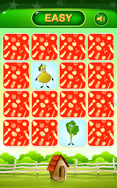 Vegetable Memory Match Game Captura de pantalla 0