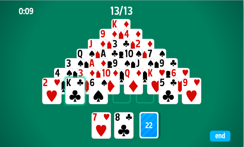 Pyramid Solitaire HD card game Capture d'écran 1