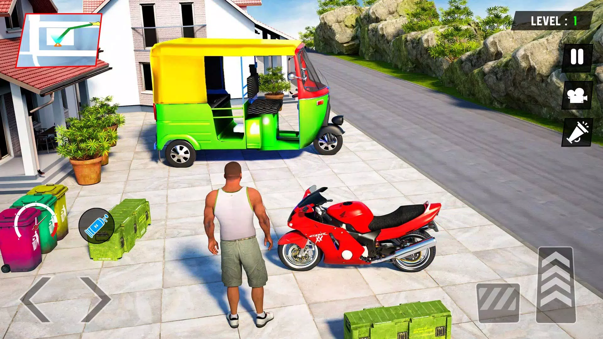 Tuk Tuk Rickshaw - Auto Game Captura de pantalla 3