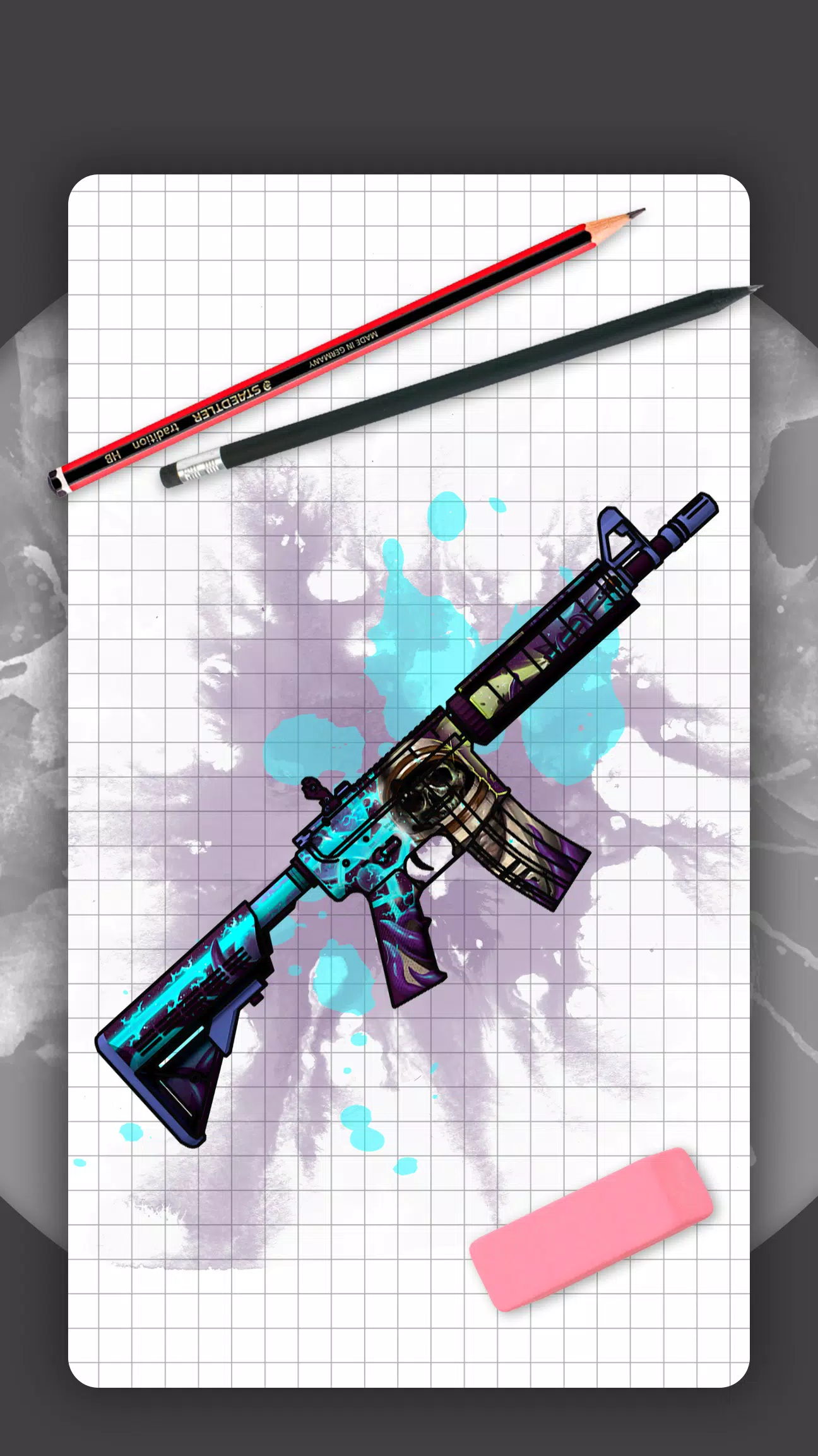 How to draw weapons. Skins Screenshot 0