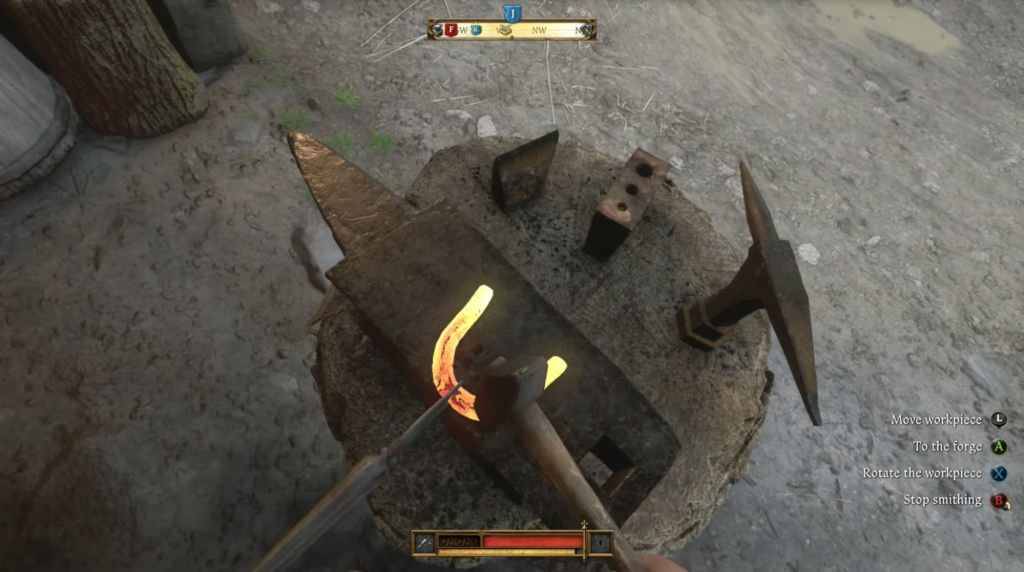 Kingdom Come Deliverance 2: POV eines Schmieds, der ein Hufeisen schmieden