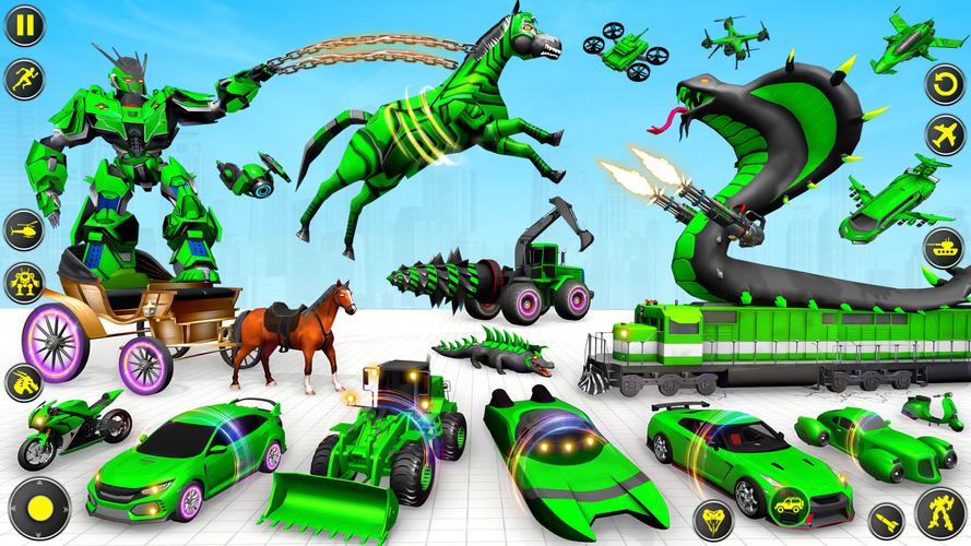 Horse Robot: Car Robot Games スクリーンショット 1