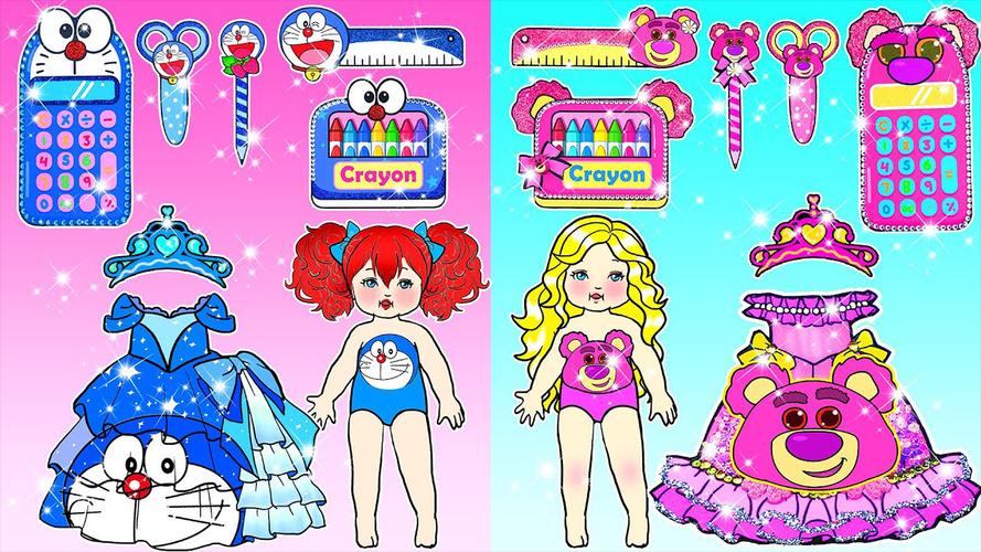 Paper Dolls Diary DIY Dress Up Captura de tela 2