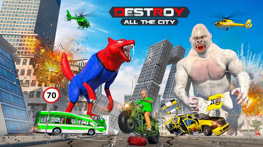 Giant Gorilla Bigfoot Monster Скриншот 1