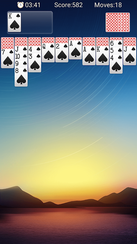 Spider Solitaire Classic Game 스크린샷 1