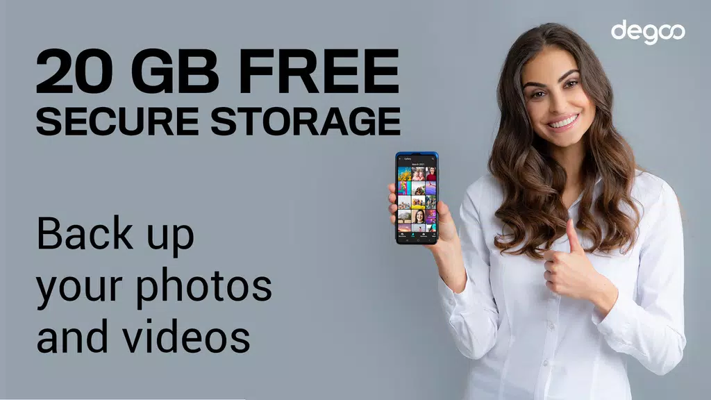 Degoo: 20 GB Cloud Storage ภาพหน้าจอ 0