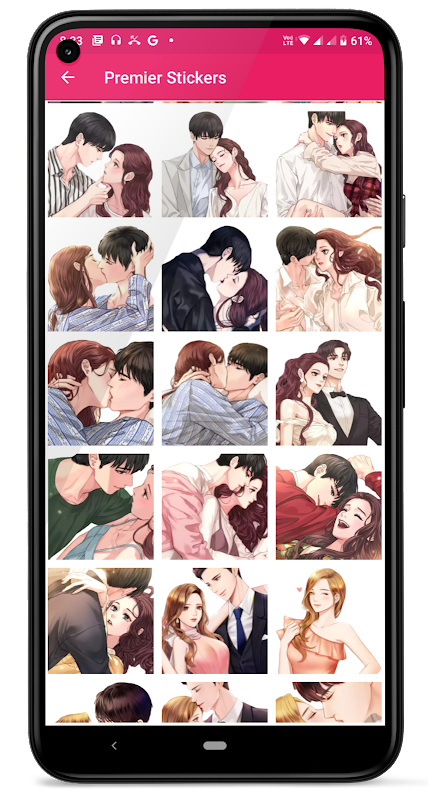 Kiss Me Love Stickers: Kiss Me Wallpaper স্ক্রিনশট 2