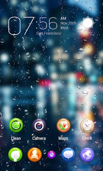 Drop Rain 3D GOLauncher EX Theme স্ক্রিনশট 2